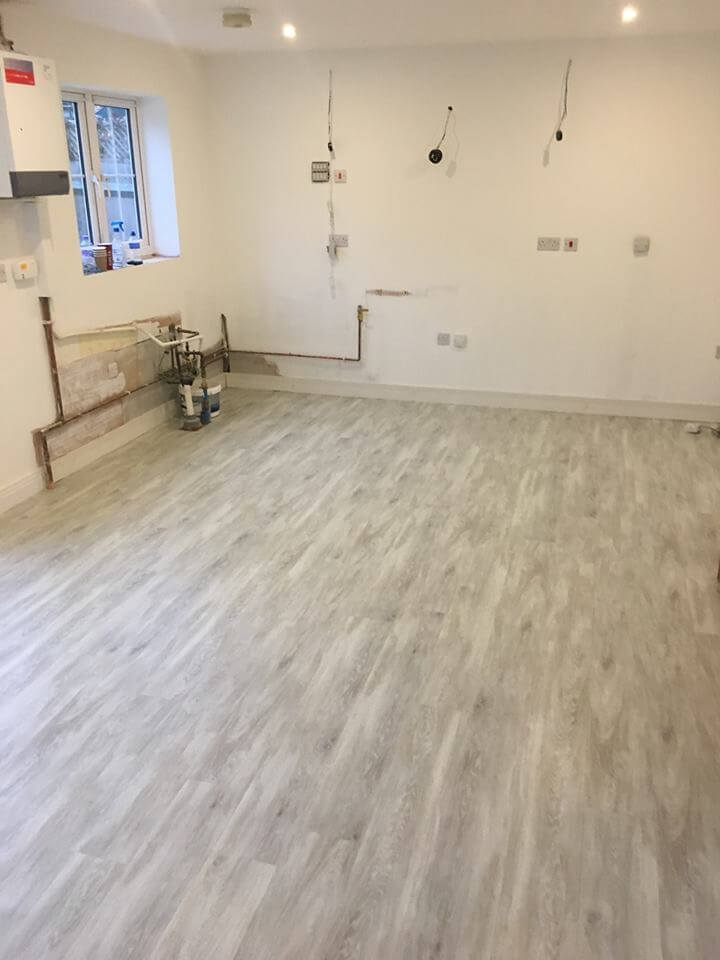 flooring installation in a room